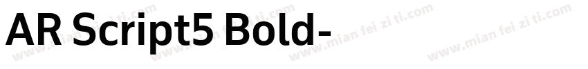 AR Script5 Bold字体转换